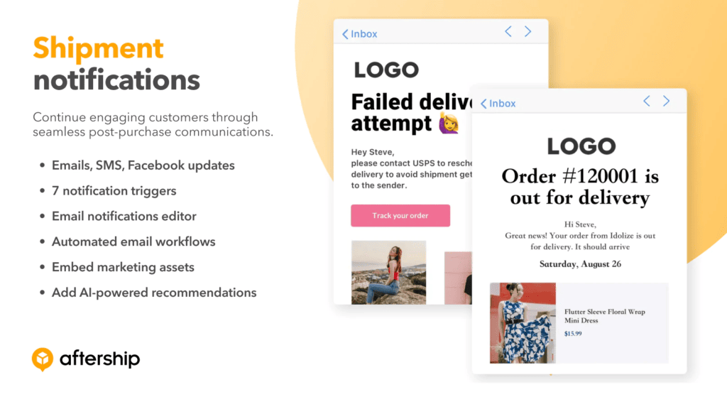aftership homepage