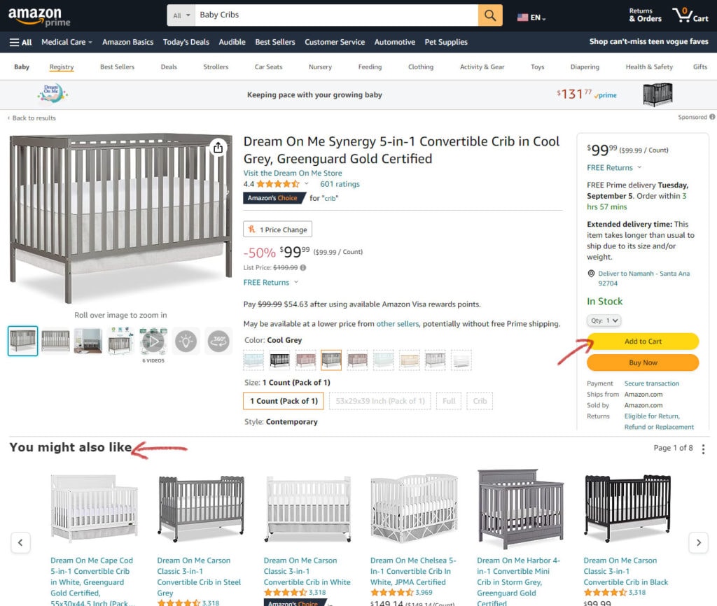 Amazon One-Click Purchasing and You May Also Like