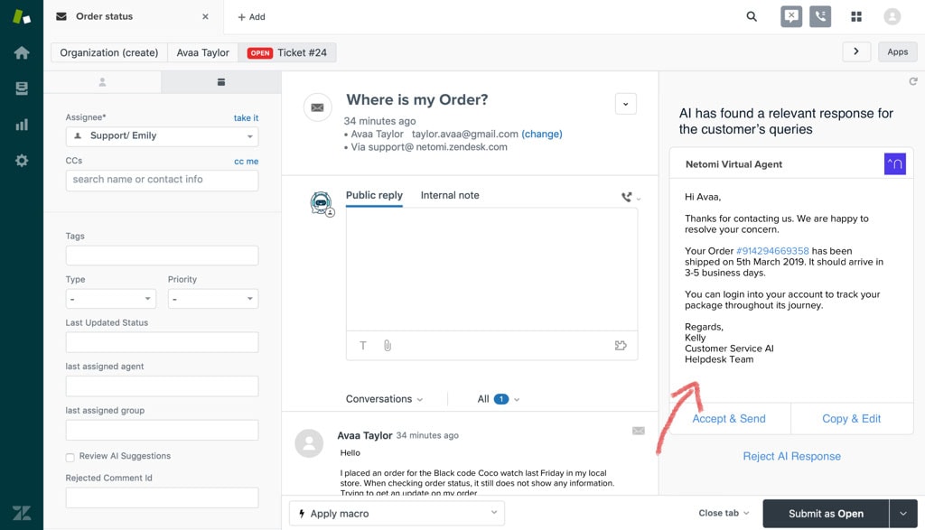Zendesk Integration with AI