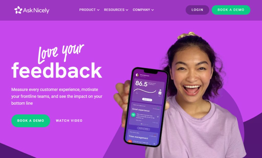 asknicely homepage