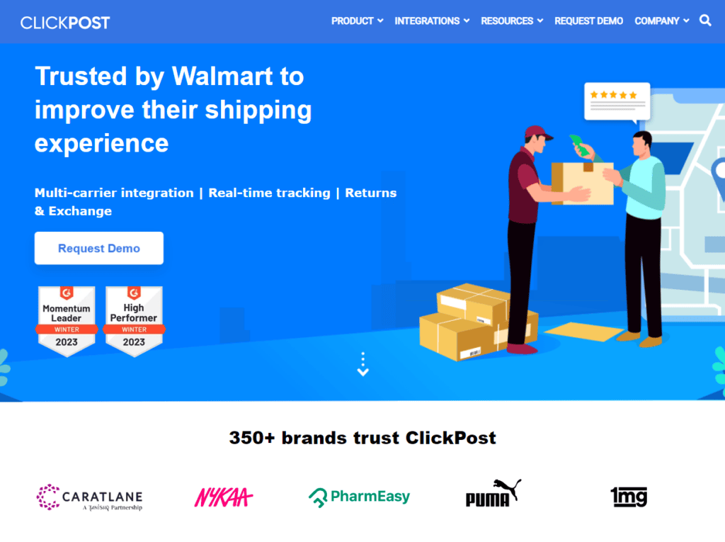 clickpost homepage