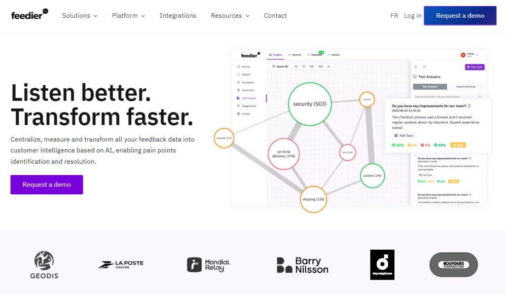 feedier homepage