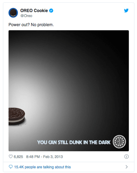 Oreo Super Bowl 2013 Social Media Micro Moment Marketing