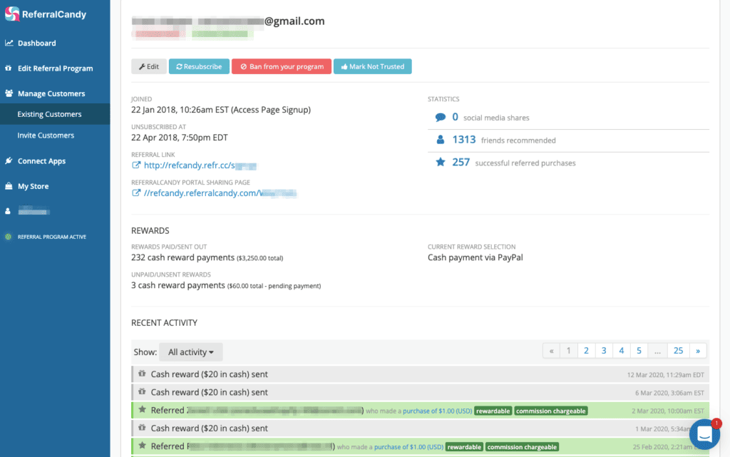 referralcandy dashboard