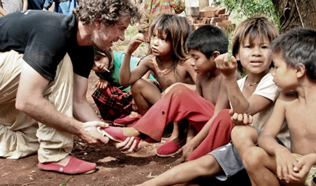 Toms one for one giving to children in need brand authenticity