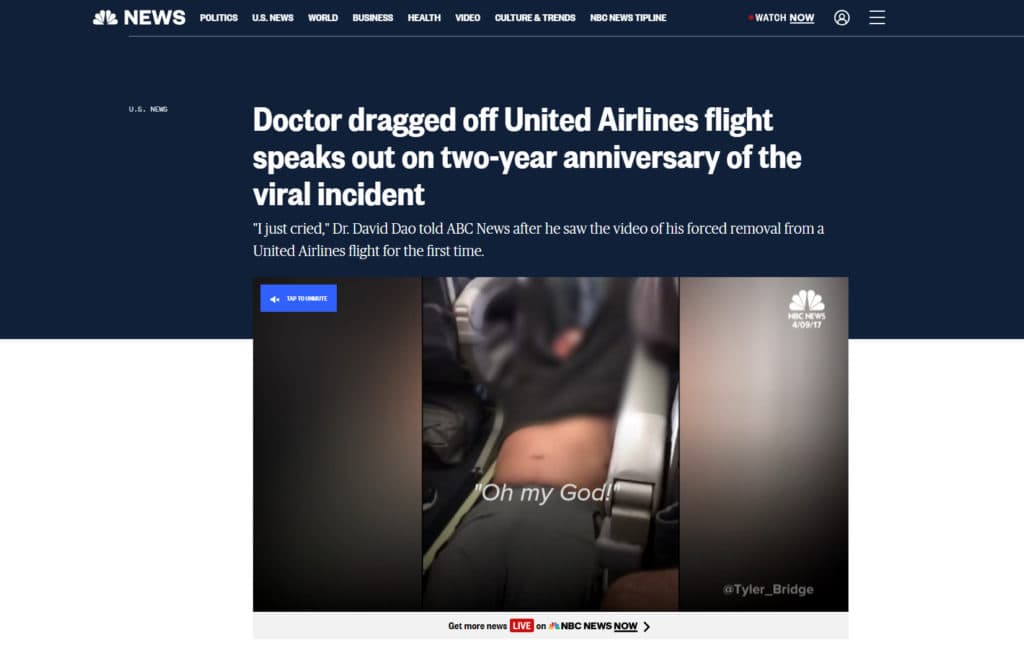 Brand Associations United Airlines Negative Brand Attribute Incident