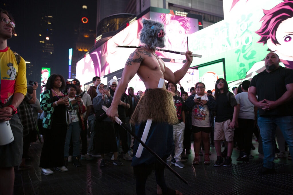 Demon Slayer New York Time Square Take Over - Anime Marketing