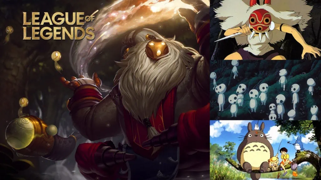 League of Legends Bard inspired by Studio Ghibli, Spirited Away, My Neighbor Totoro, and Princess Mononoke