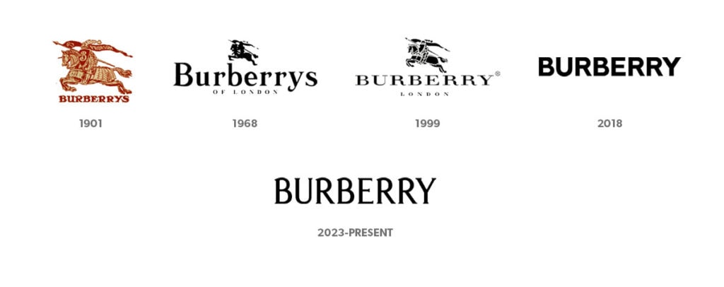 Burberry logo design history