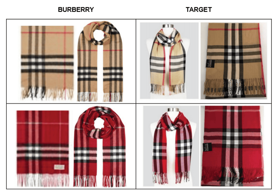 Burberry Target Infringement