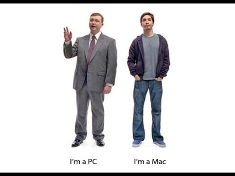 The PC and Mac characters in Apple’s Get a Mac campaign.