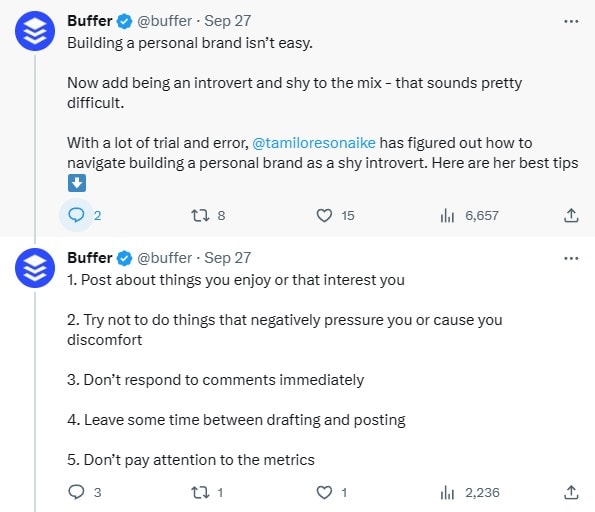 buffer tweets