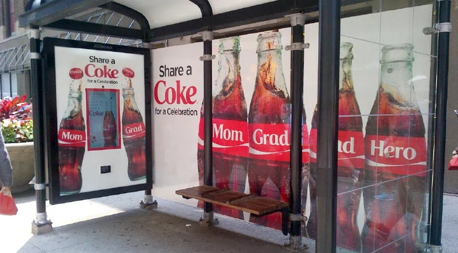 share a coke bus stop